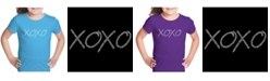 LA Pop Art Girl's Word Art T-Shirt - Xoxo